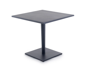 LUCE - Folding square aluminium table by Unopiù