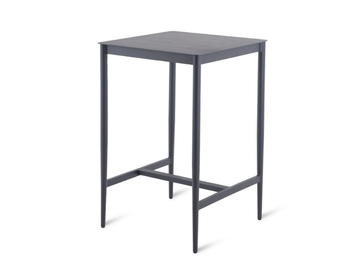 LUCE - Square aluminium high table by Unopiù