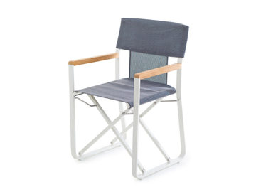 PEVERO - Folding chair in aluminum and technical fabric by Unopiù