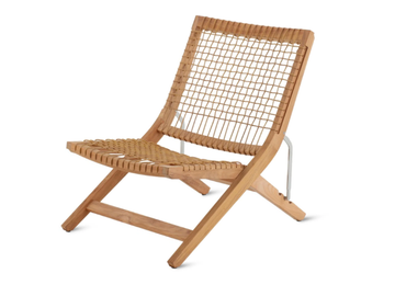 SYNTHESIS - Folding teak deck chair by Unopiù