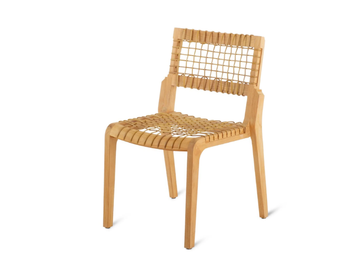 SYNTHESIS - Stackable teak chair by Unopiù