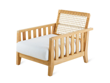 SYNTHESIS - Teak garden armchair with armrests by Unopiù