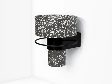 BALCONY - Wall-mounted cement washbasin by URBI et ORBI