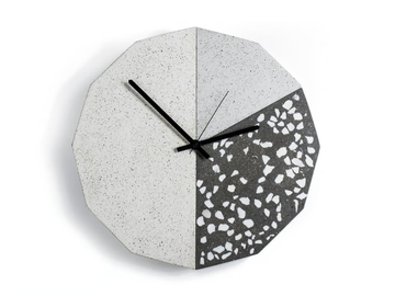 FACET - Wall-mounted concrete clock by URBI et ORBI