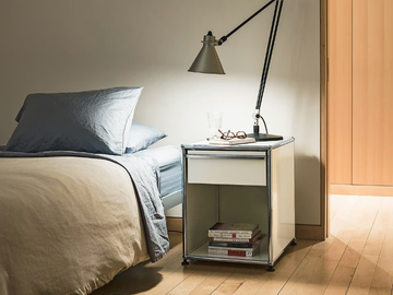 USM HALLER NIGHTSTAND - Bedside table with drawer by USM