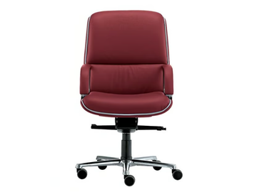 KIRUNA EXECUTIVE - Swivel upholstered office chair with armrests by VAGHI