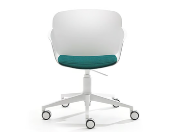 LIBERA ARMCHAIR - Height-adjustable polypropylene office chair with armrests with 5-Spoke base by VAGHI