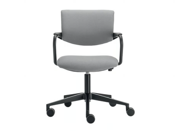 MOREA COMFORT GUEST - Swivel chair with metal structure and fabric seat by VAGHI