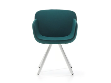 VIVA GUEST - Upholstered chair with armrests by VAGHI