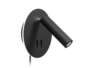 BONN ROUND - Reading wall lamp with a backlight by Valaisin Grönlund