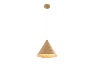 WOODSTOCK - Wood-coloured metal pendant lamp by Valaisin Grönlund