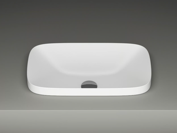 ALVEO - Inset rectangular ceramic washbasin by Valdama