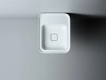 CAMEO - Countertop and wall-hung ceramic washbasin by Valdama