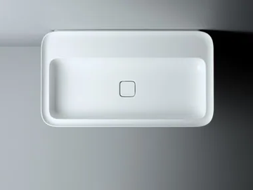 CAMEO - Countertop and wall-hung ceramic washbasin with overflow by Valdama