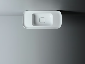 CAMEO - Countertop and wall-hung ceramic washbasin without overflow by Valdama