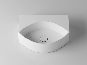 OCCHIO - Wall-mounted ceramic washbasin by Valdama