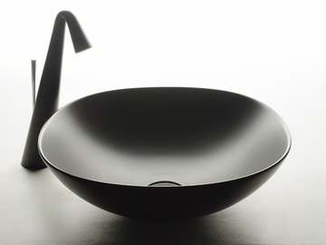 POD - Countertop single ceramic washbasin by Valdama