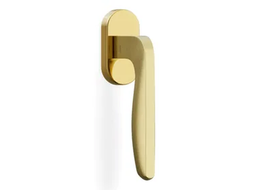 H1022 ERNANI - Brass window handle on rose by Valli