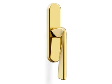 H1039 FEDRA - Brass window handle on back plate by Valli