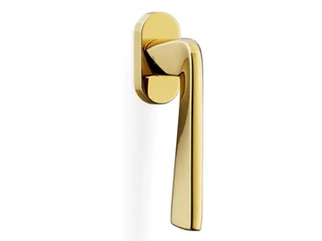 H1039 FEDRA - Brass window handle on rose by Valli