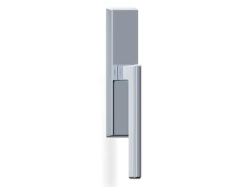 H1044 OBERON Q - Metal window handle on back plate by Valli
