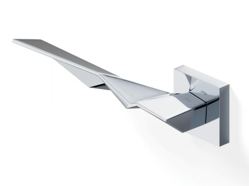 H356 ZH - Metal door handle on rose by Valli