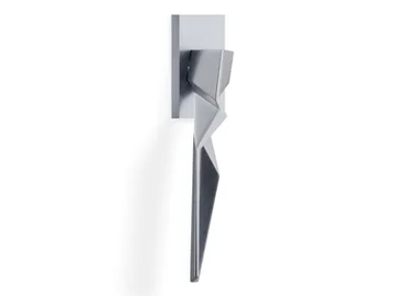 H356 ZH - Metal window handle on rose by Valli