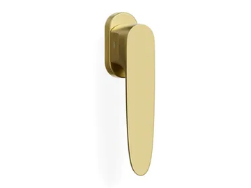 H374 COMPASSO - Brass window handle on rose by Valli