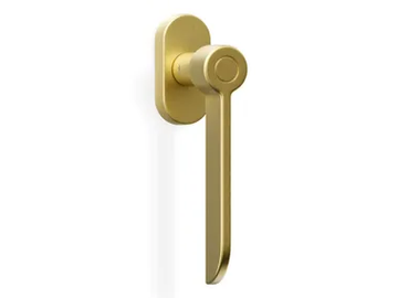 H382 CCD - Brass window handle on rose by Valli