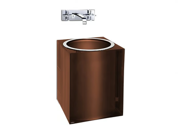 BRONZE GLOSS - Wall-mounted resin washbasin by Vallvé