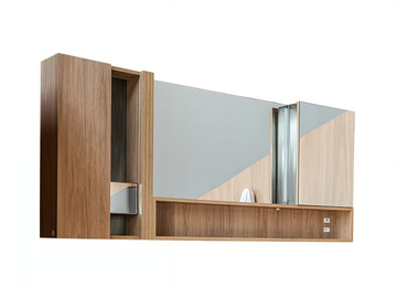 MINERAL - Wall-mounted bathroom mirror with cabinet by Vallvé