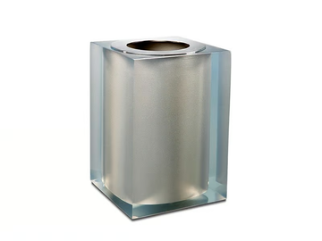 PLATINUM GLOSS - Resin bathroom waste bin by Vallvé