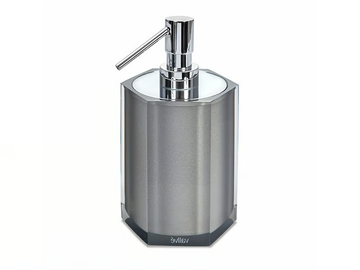 PLATINUM HEXA - Resin Bathroom soap dispenser by Vallvé