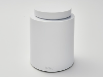 ROLL - Resin cotton swab holder with lid by Vallvé