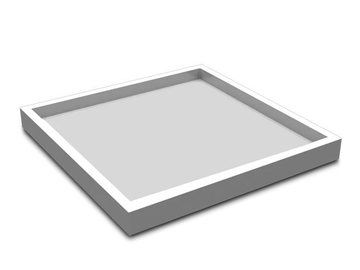 SQUARE LARGE - Square resin tray by Vallvé