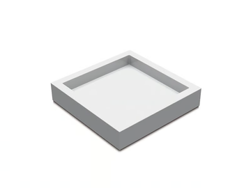 SQUARE SMALL - Square resin tray by Vallvé