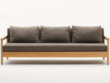 BALI - 3 seater teak garden sofa by Varaschin