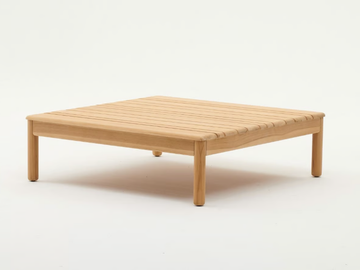 BALI - Square teak garden side table by Varaschin
