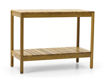 BARCODE - Rectangular teak garden console by Varaschin