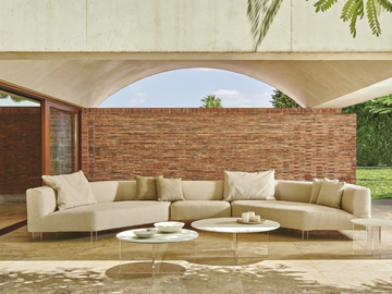 BELT AIR - Sectional fabric garden sofa by Varaschin
