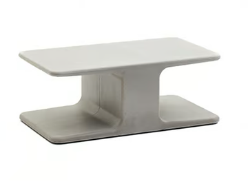 BELT - Rectangular cement garden side table by Varaschin