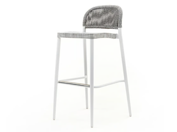 CLEVER - High powder coated aluminium garden stool by Varaschin