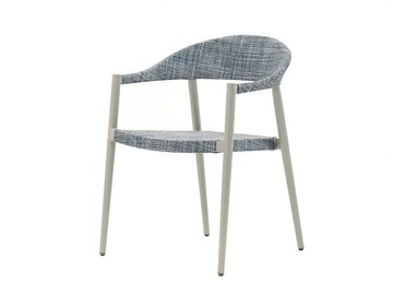 CLEVER - Upholstered garden armchair with armrests by Varaschin