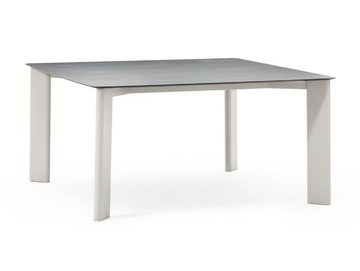 PLINTO - Square aluminium garden table with hpl top by Varaschin