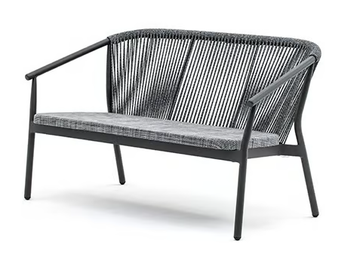 SMART - 2 seater powder coated aluminium garden sofa by Varaschin