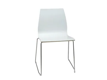 CLOUD - Sled base wooden chair by Vela Arredamenti