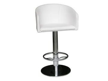 CRONO - Upholstered stool with armrests with back by Vela Arredamenti
