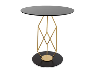CRYSTAL - Round metal table by Vela Arredamenti