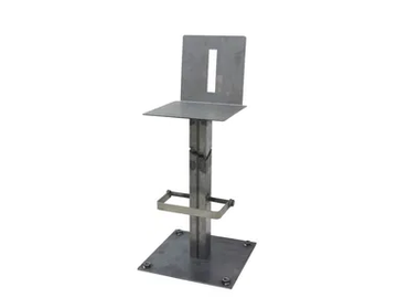 FRANKIE - Iron stool with footrest with back by Vela Arredamenti