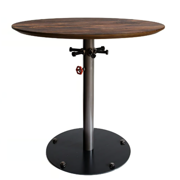 HYDRO - Contemporary style round steel contract table by Vela Arredamenti